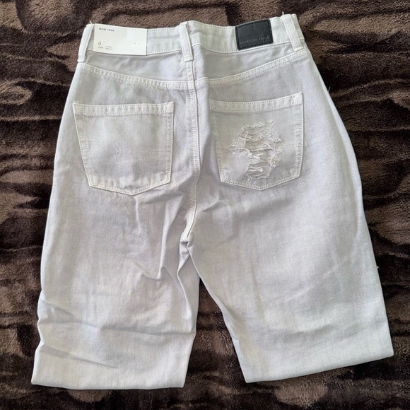 American Eagle Gray Ripped Mom Jean - Picture 7 of 12